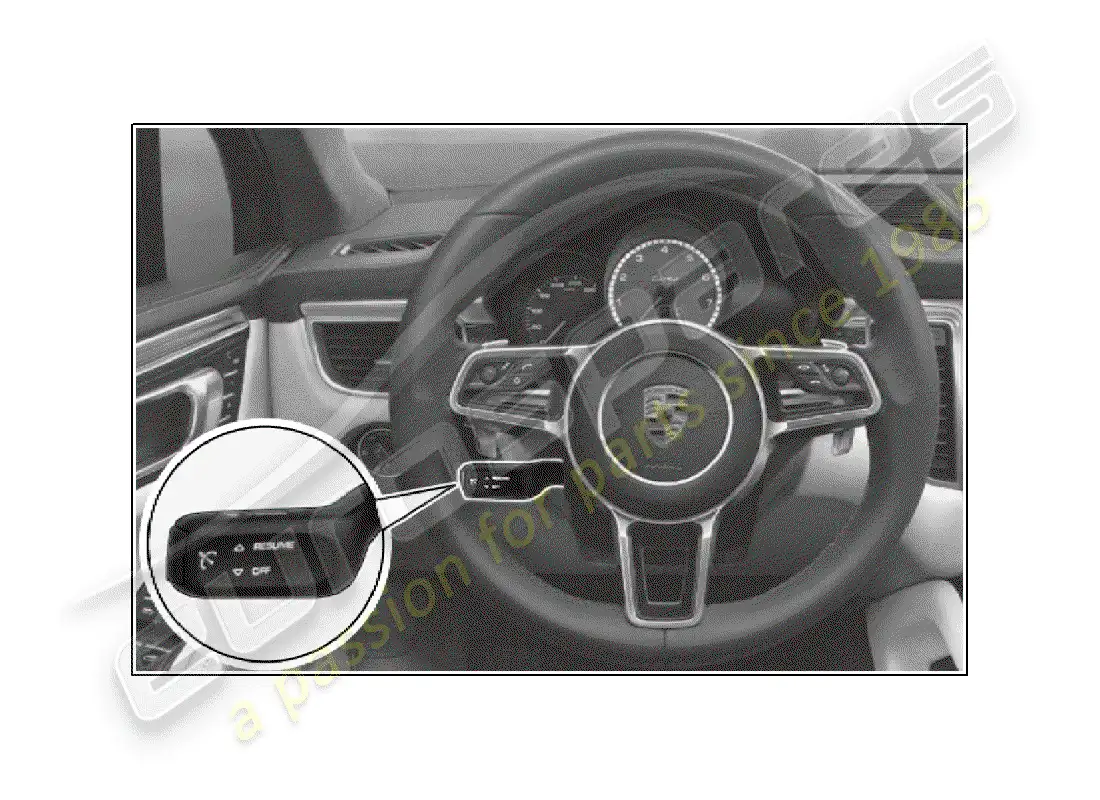 porsche 2019 (tequipment macan) cruise control system parts diagram