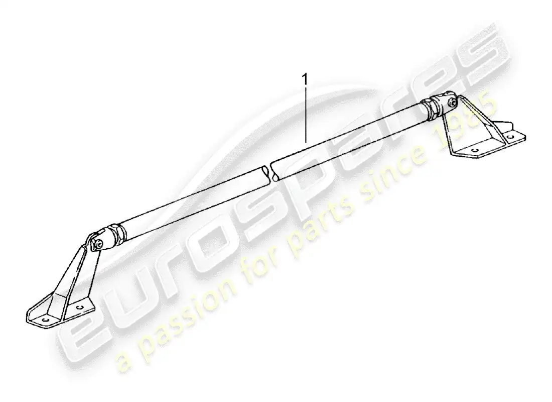 porsche 1956 (accessories) dome strut parts diagram