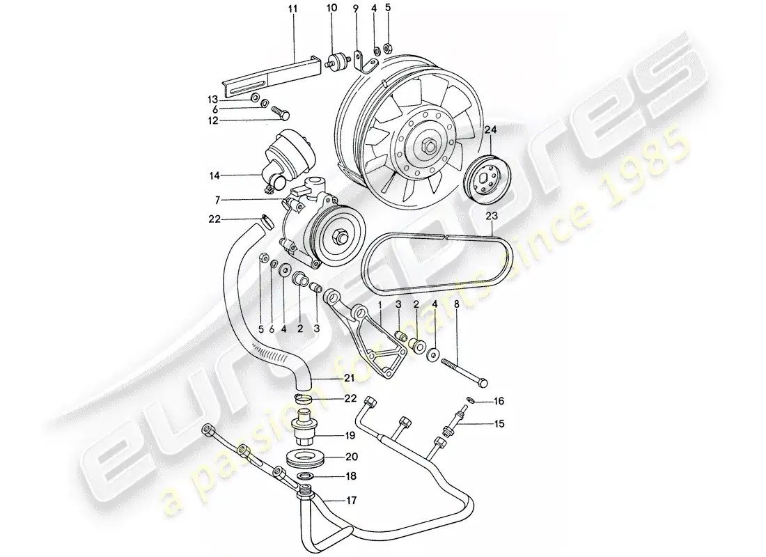 porsche 1976 (911) air injection parts diagram