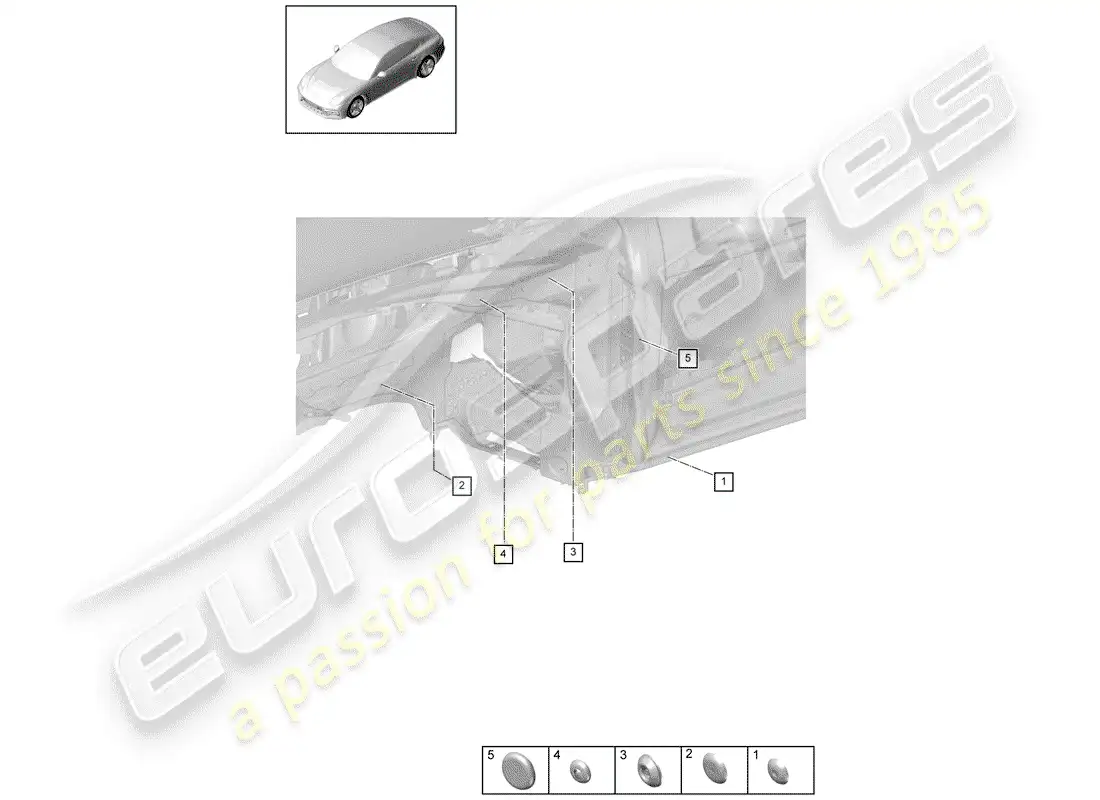 porsche 2017 (panamera 971-1) plug part diagram
