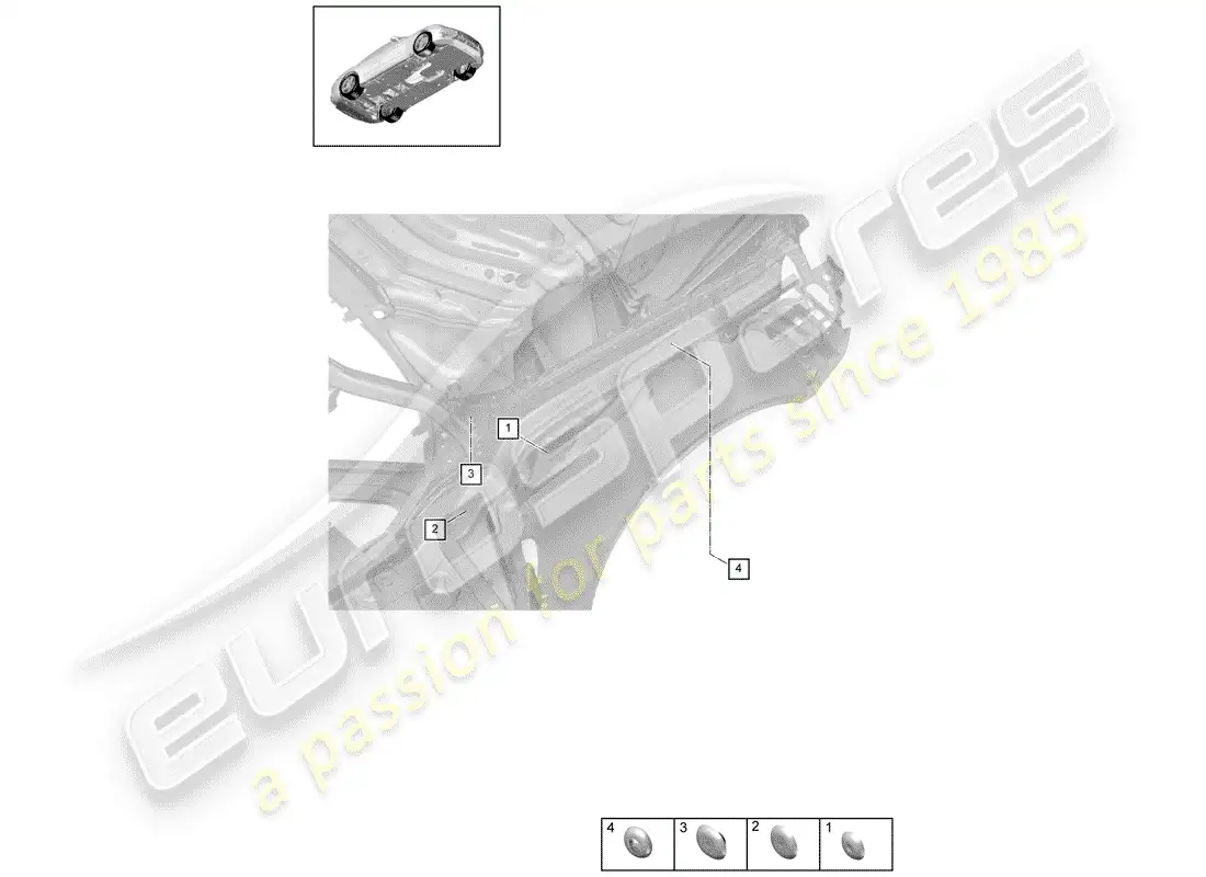 porsche 2017 (panamera 971-1) plug part diagram