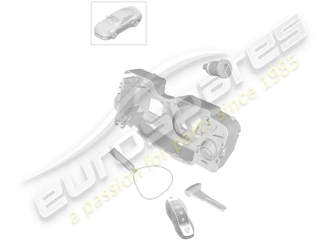 porsche 2017 (991-2 turbo) repair kit parts diagram