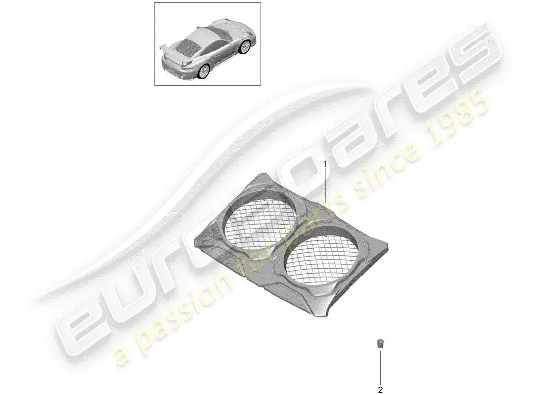 porsche 2017 (991-2 turbo) lining parts diagram