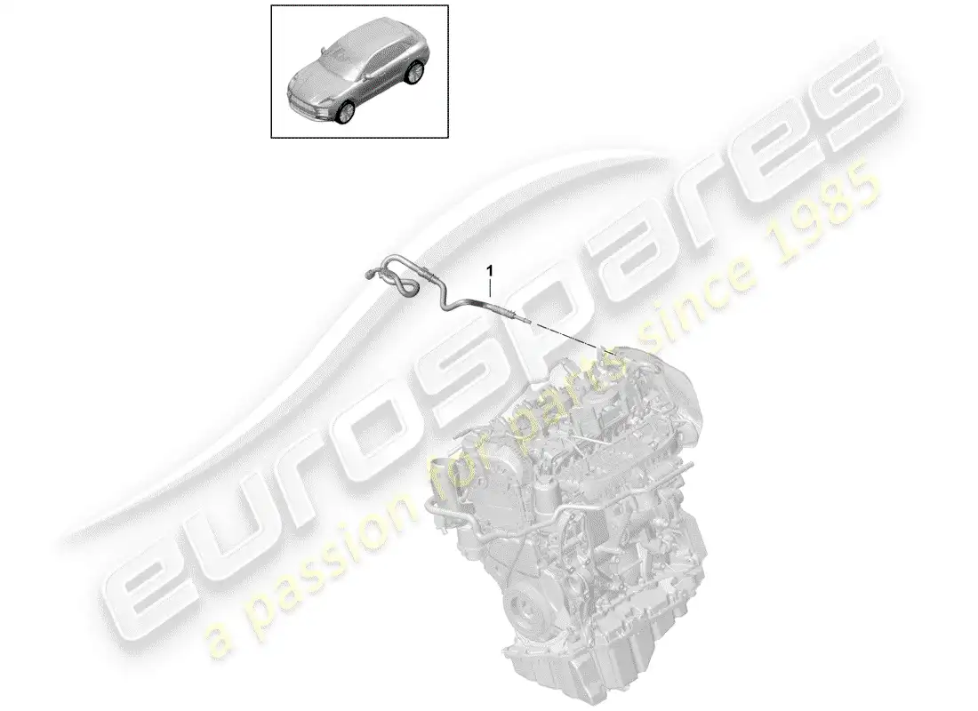porsche 2020 (macan) fuel system part diagram