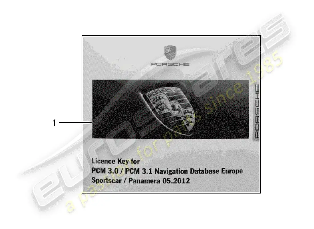 porsche 2006 (tequipment) release document for parts diagram