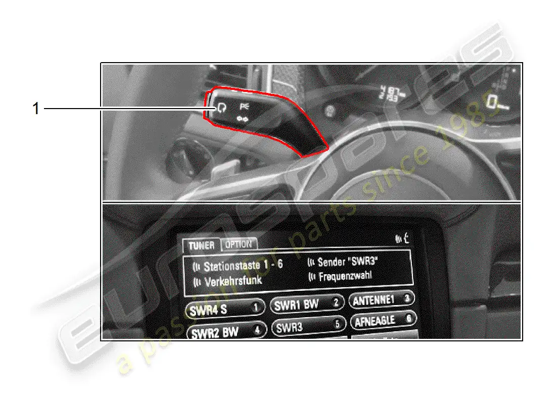 porsche 2019 (tequipment macan) language selection parts diagram