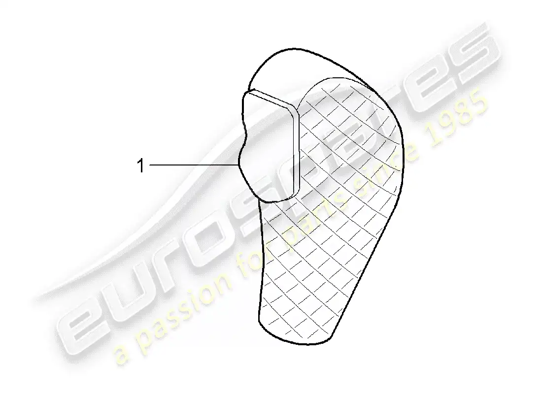 porsche 2016 (tequipment cayenne) selector lever parts diagram