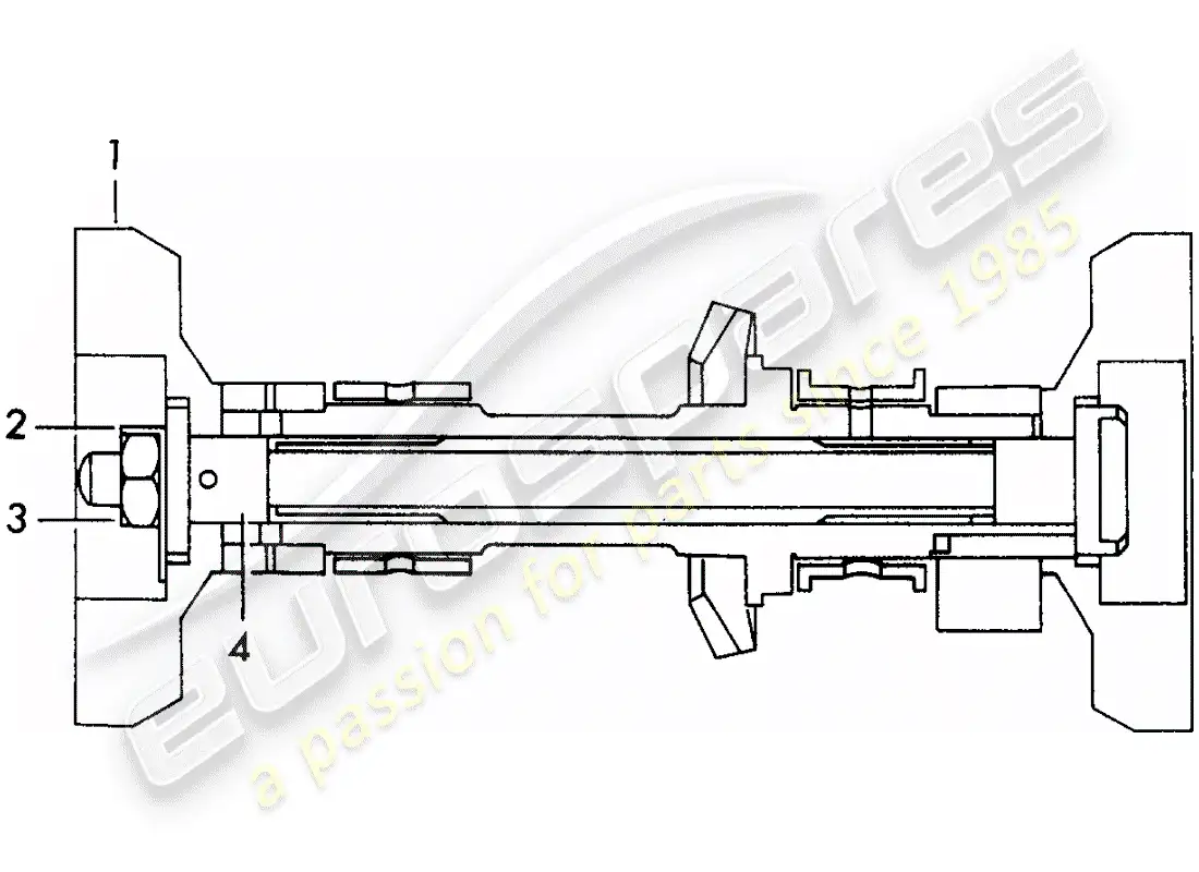 porsche 1964 (356b/356c) flywheel weights - for - camshaft - intake parts diagram