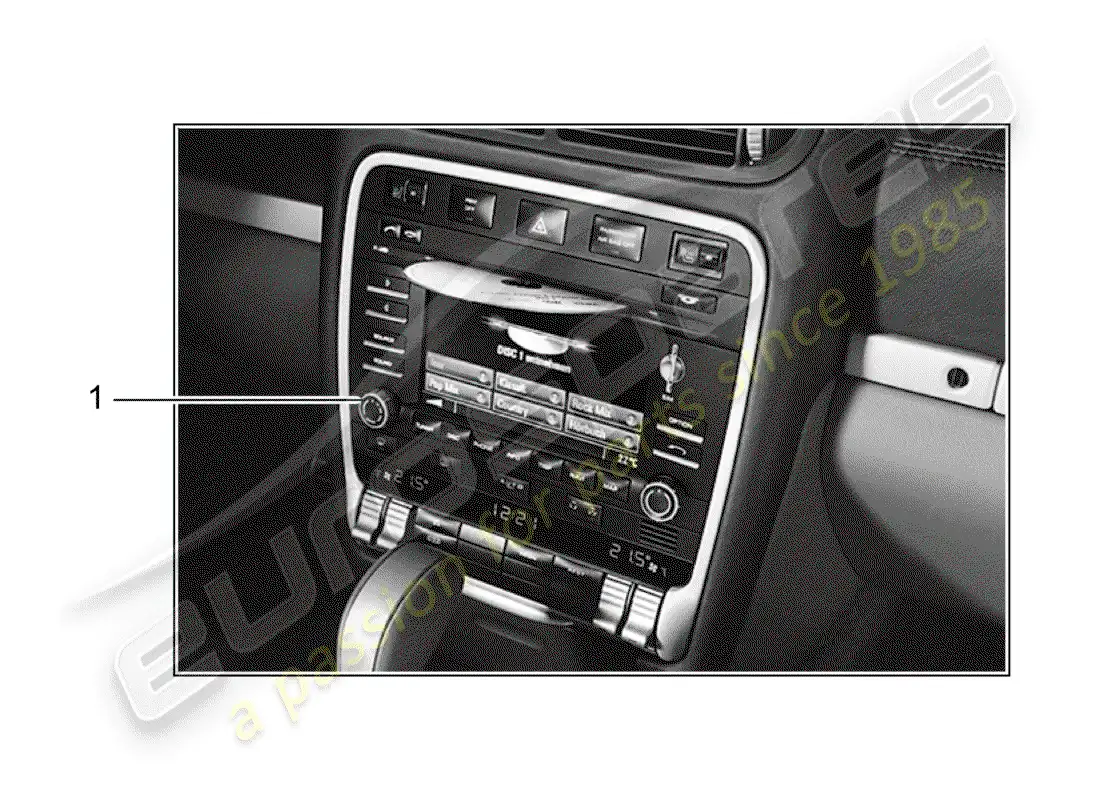 porsche 2008 (tequipment cayenne) navigation system parts diagram