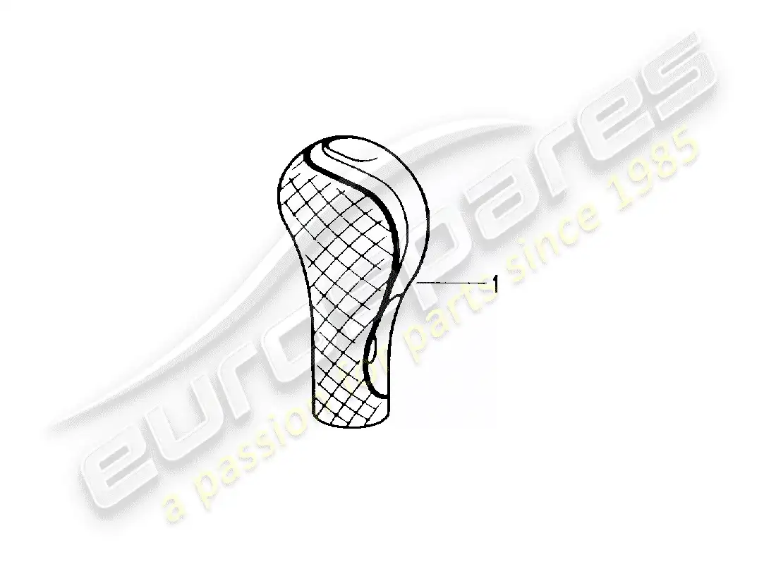 porsche 2012 (tequipment) selector lever parts diagram