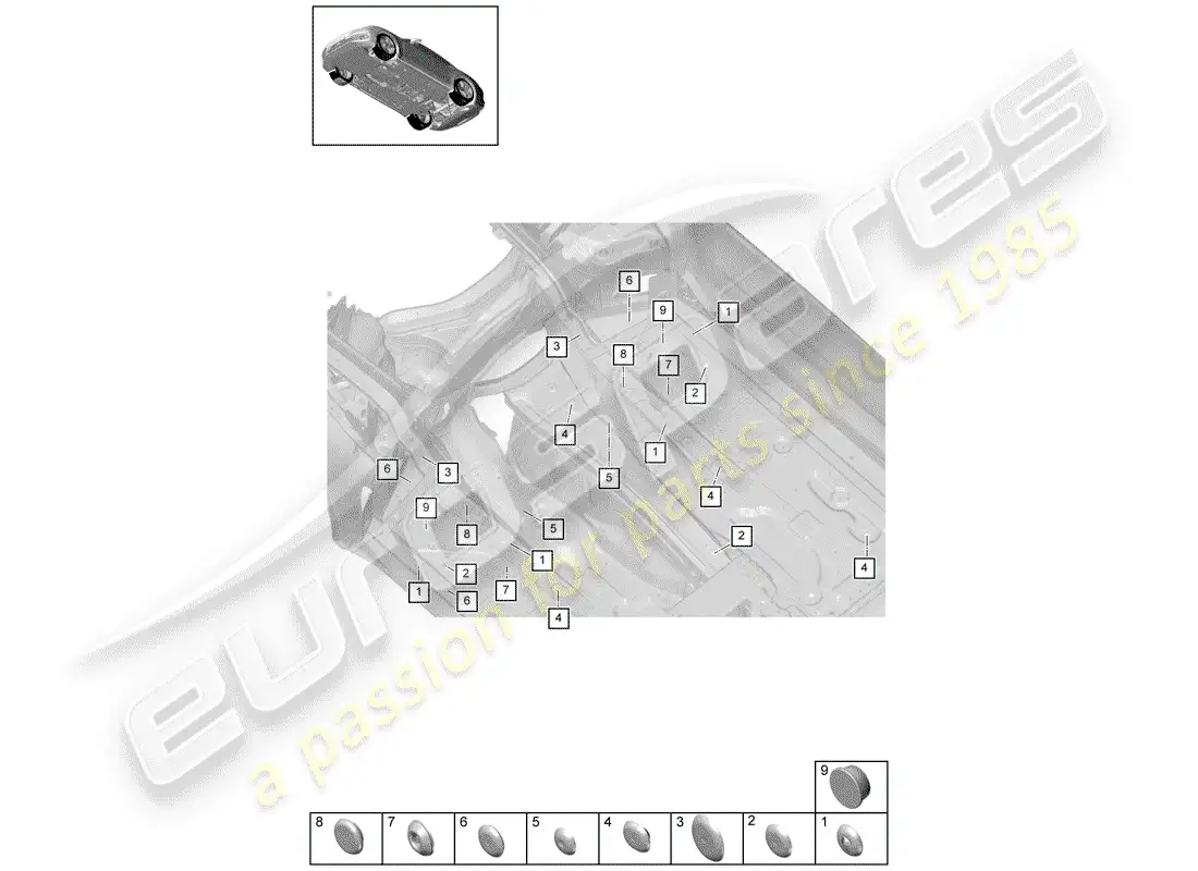 porsche 2017 (panamera 971-1) plug part diagram