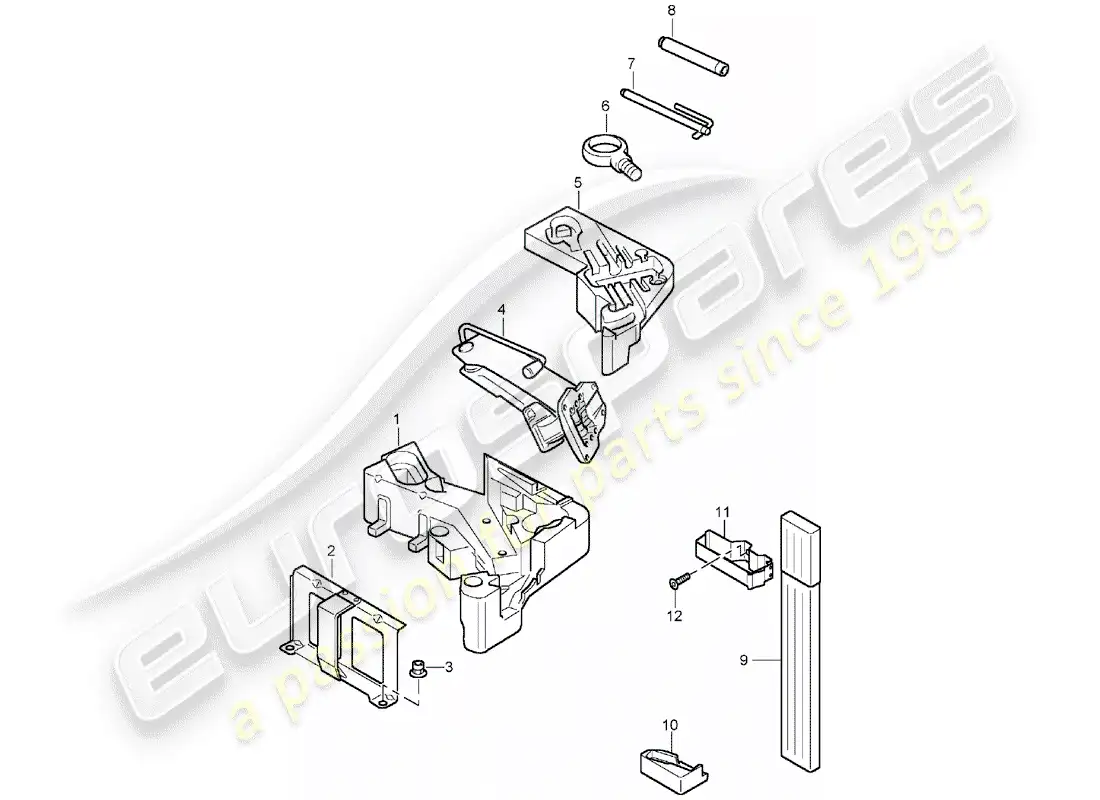 porsche 2003 (cayenne e1 9pa) tool parts diagram