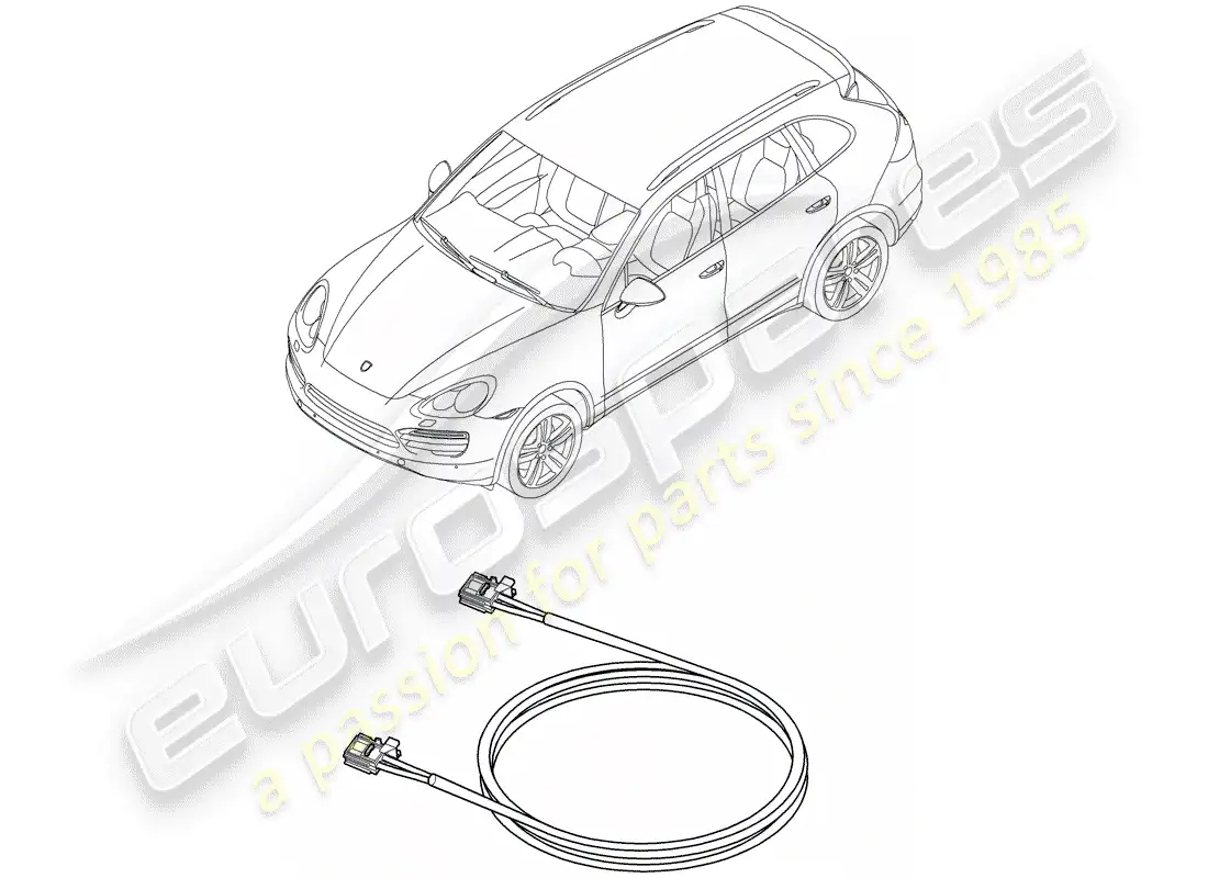 porsche 2012 (cayenne e2 92a) wiring harnesses parts diagram