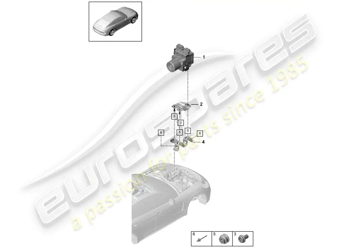 porsche 2017 (panamera 971-1) hydraulic unit parts diagram