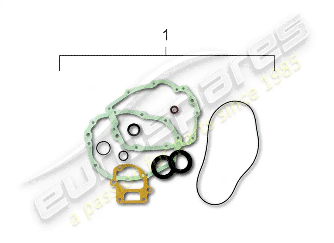porsche 1977 (911 turbo) repair kits parts diagram