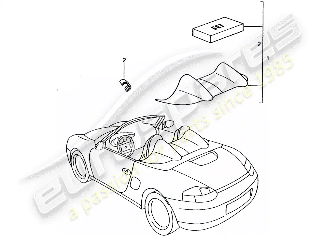 porsche 2008 (tequipment) cover parts diagram