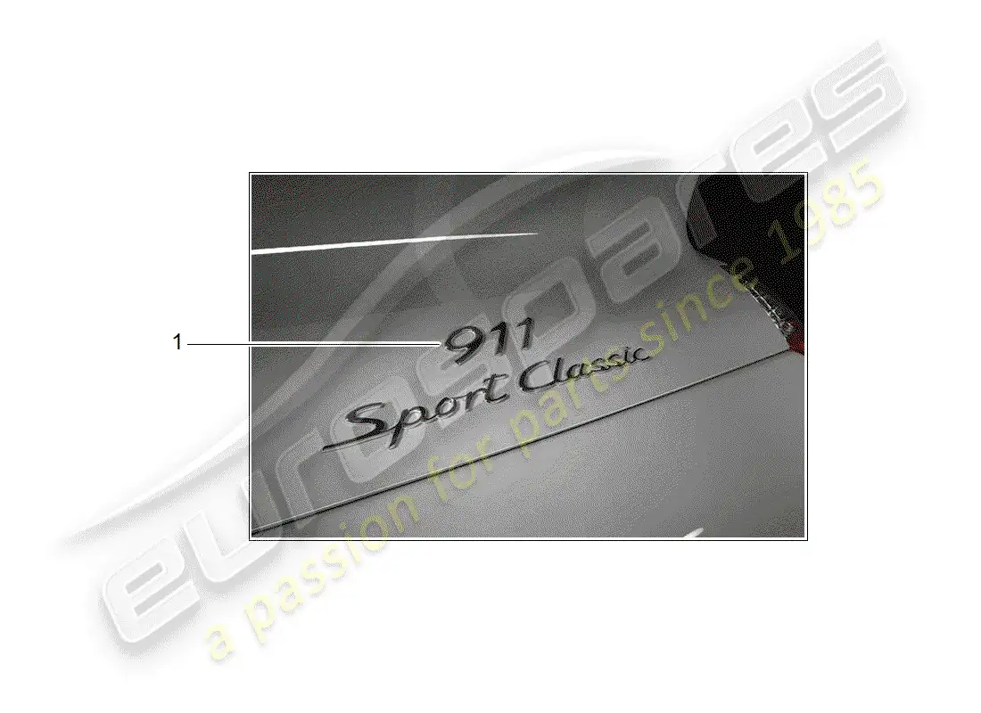 porsche 2009 (tequipment) inscription parts diagram