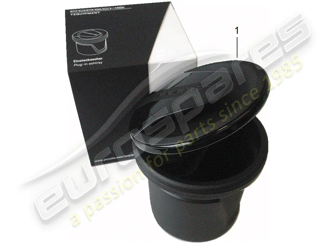 porsche 2020 (tequipment 98x/99x) insert for ashtray part diagram