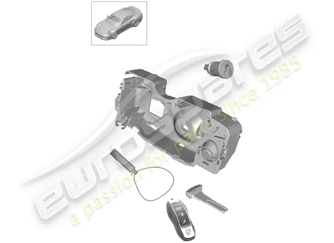 porsche 2017 (991-2 turbo) repair kit parts diagram
