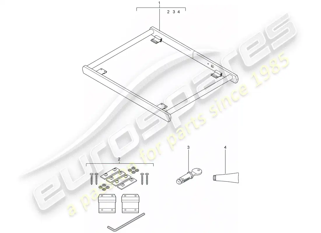 porsche 2005 (tequipment cayenne) loading aid for parts diagram