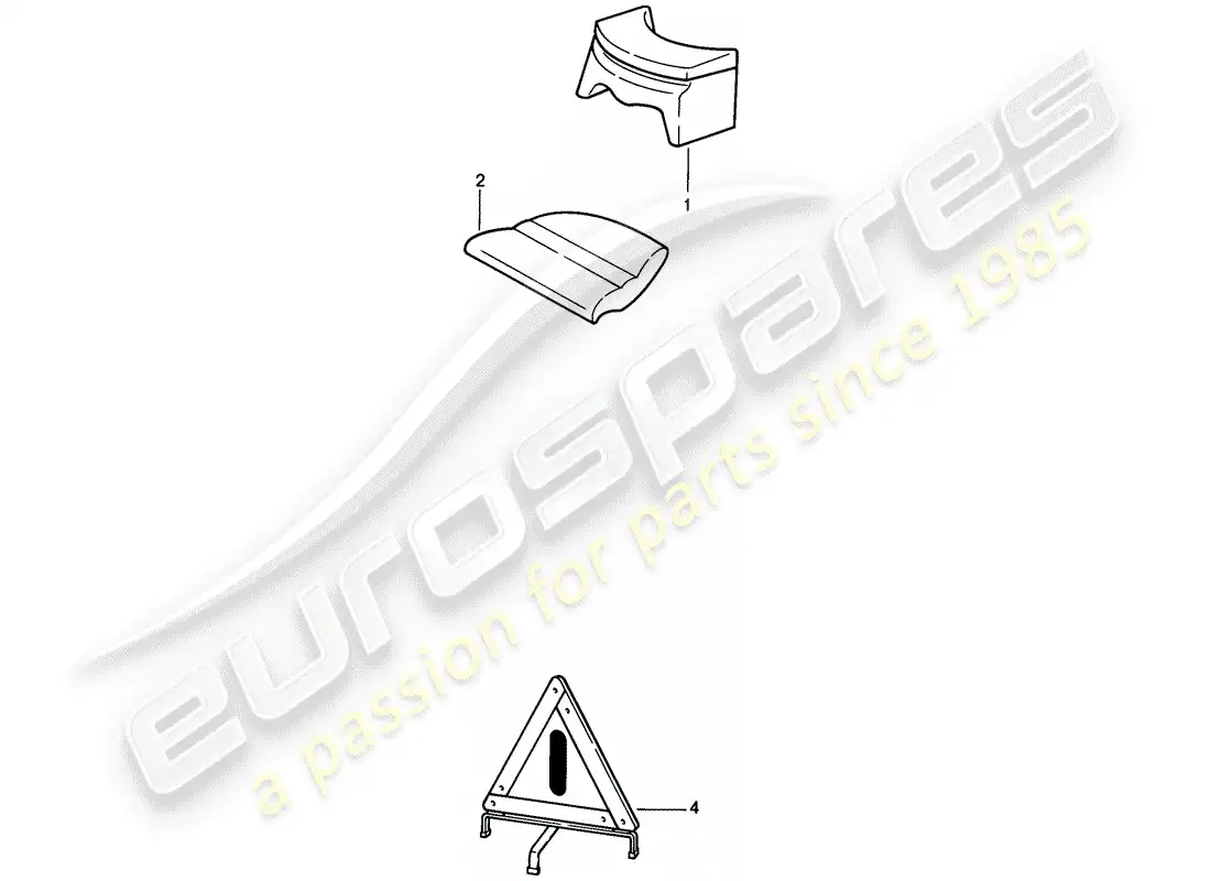 porsche 1987 (911) accessories - child seat - floor mat - vehicle cover parts diagram