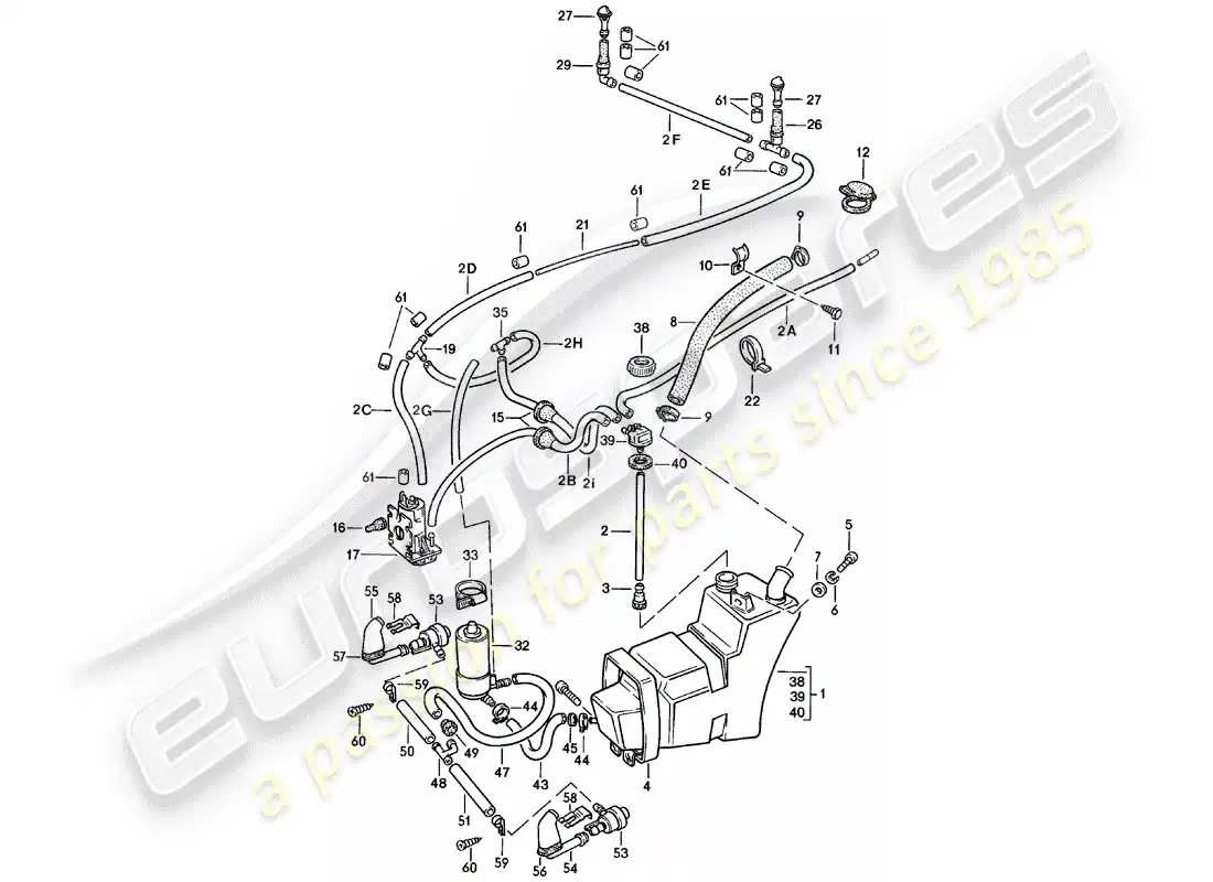 porsche 1980 (911) windshield washer unit - headlight washer system - d >> - mj 1979 parts diagram