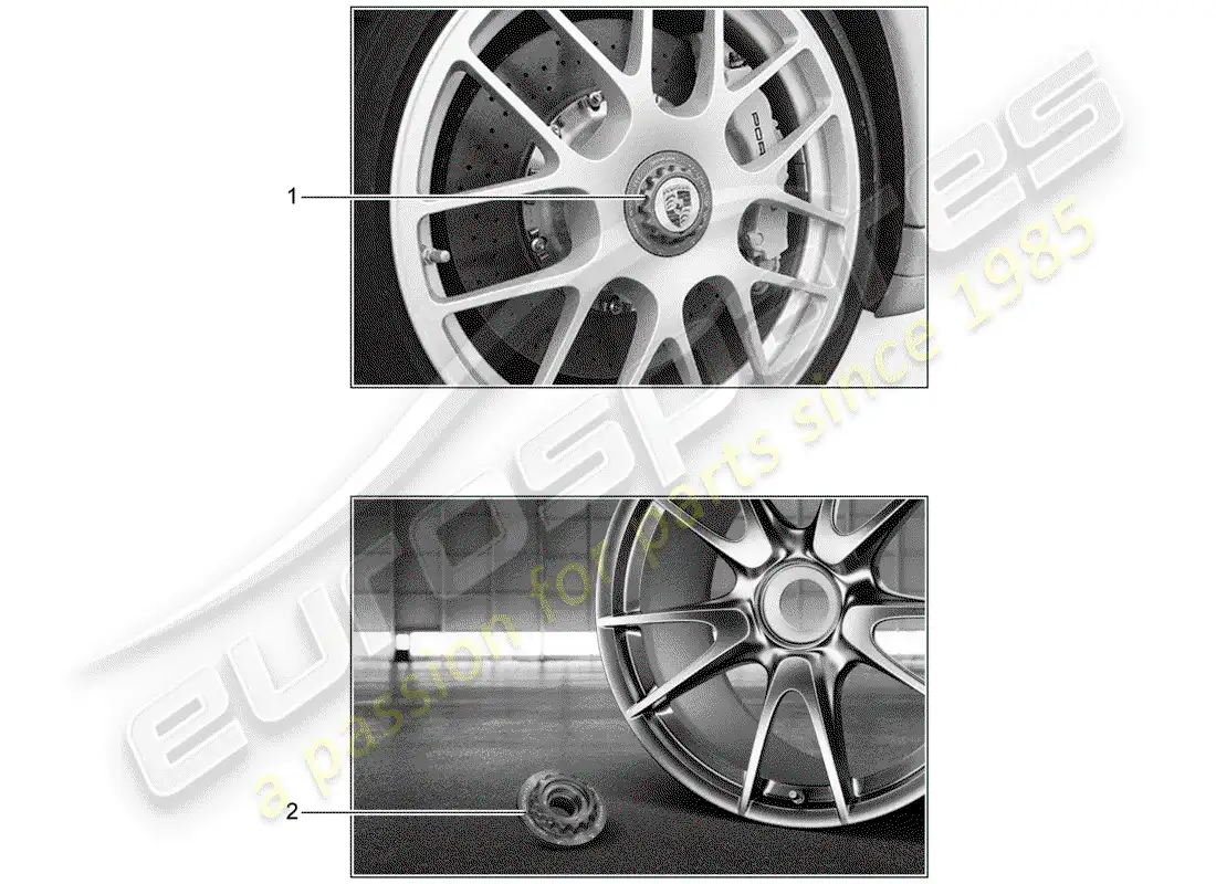 porsche 2011 (tequipment) central locking parts diagram