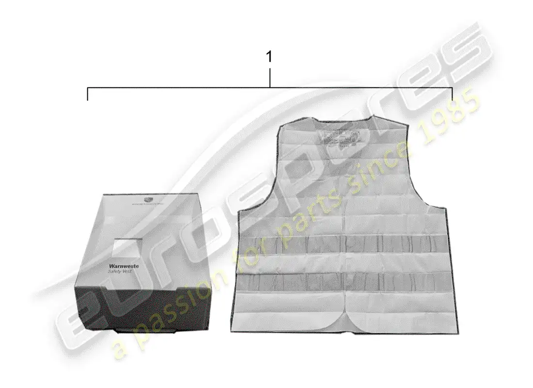 porsche 2009 (tequipment) bodywarmer parts diagram