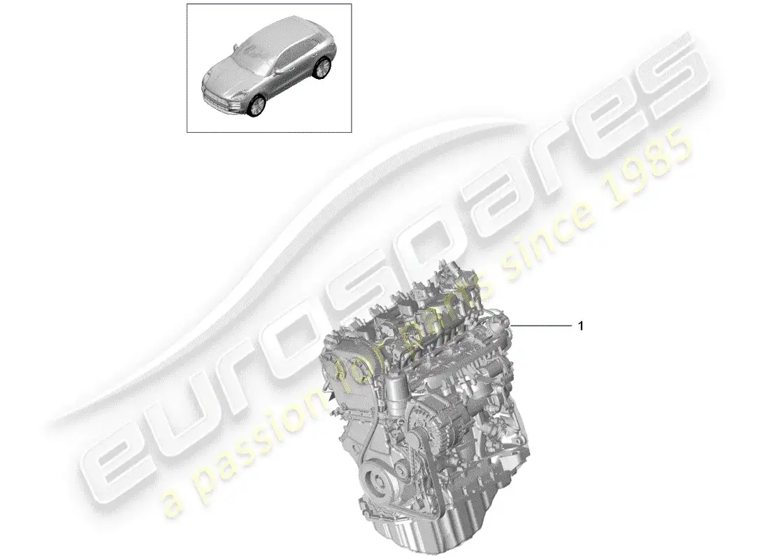 porsche 2020 (macan) replacement engine parts diagram