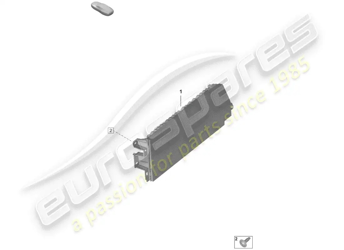 porsche 2019 (992-1) display parts diagram
