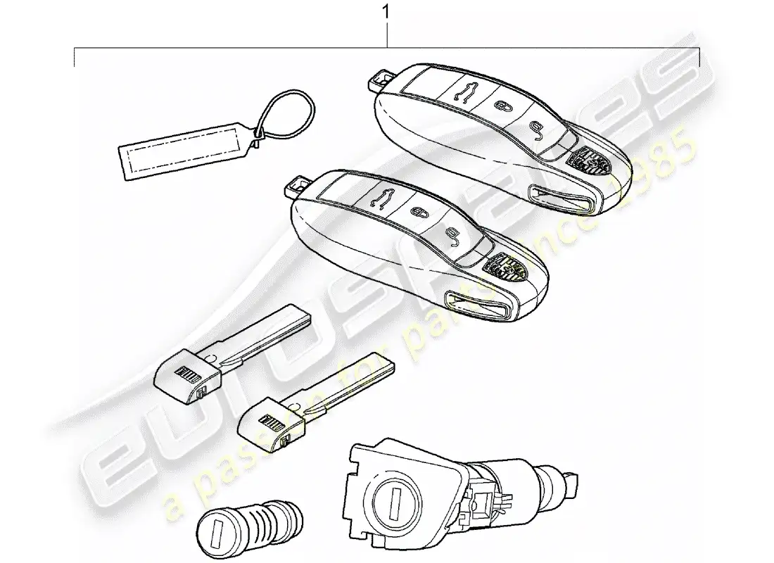 porsche 2013 (cayenne e2 92a) repair kits parts diagram
