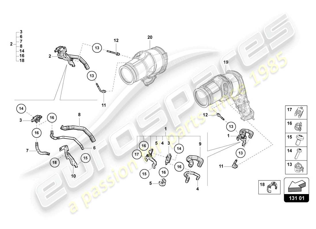 lamborghini urus performante (2023) control line with pressure difference sender opf part diagram