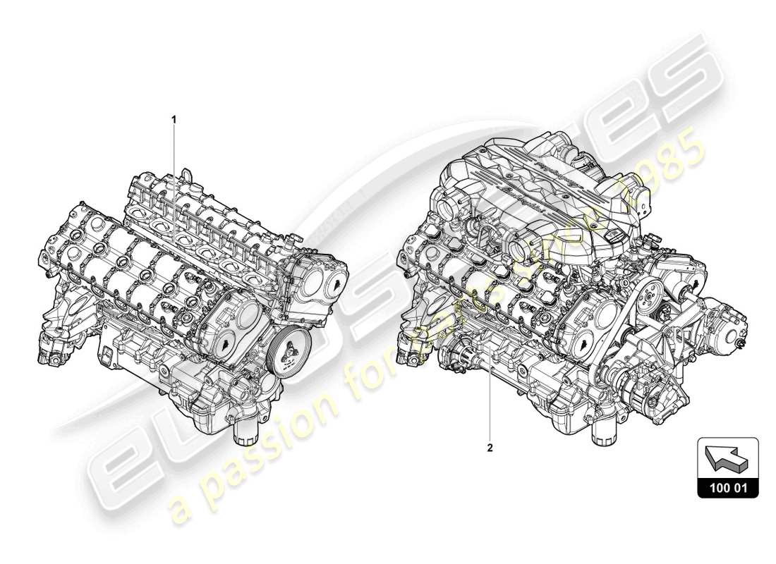 lamborghini 2022 (ultimae) engine part diagram