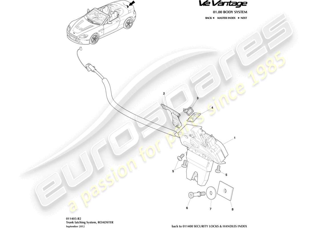 part diagram containing part number 6g33-43422-aa