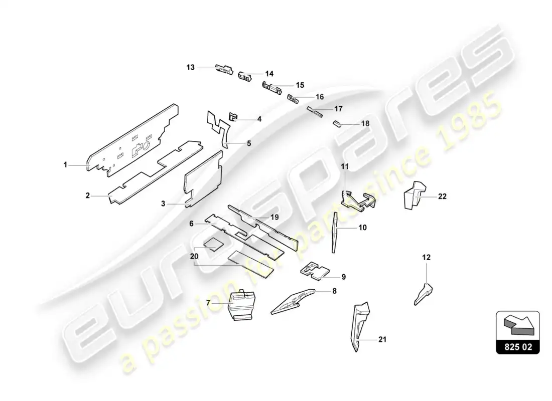lamborghini lp610-4 coupe (2018) damping parts diagram