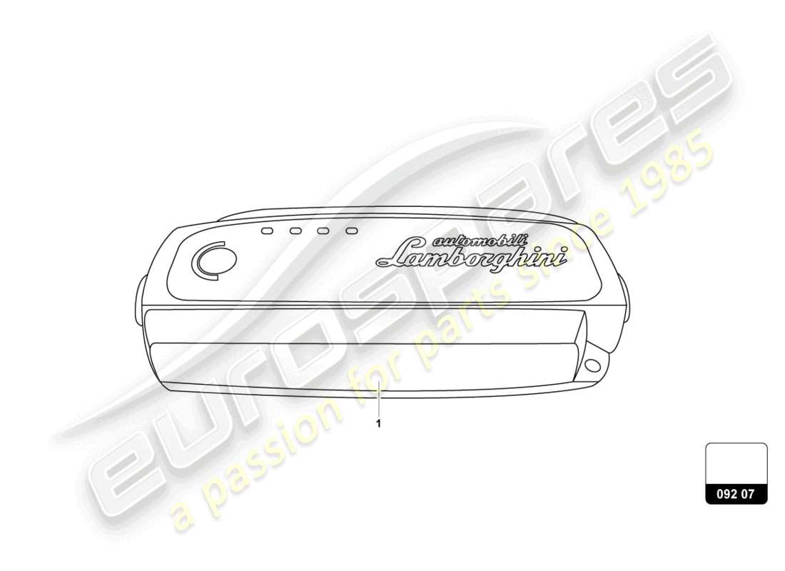 lamborghini aventador ultimae roadster (accessories) battery charger part diagram