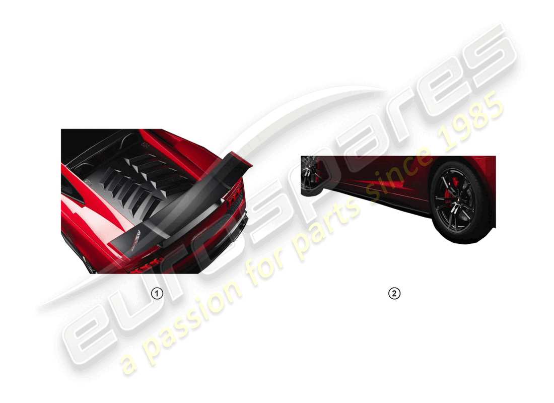 lamborghini blancpain sts (accessories) retrofit kit part diagram