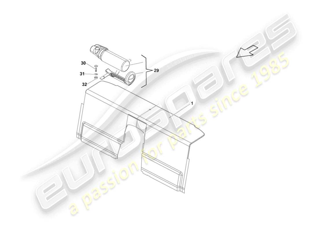 lamborghini lp570-4 sl (2014) fire extinguishers parts diagram