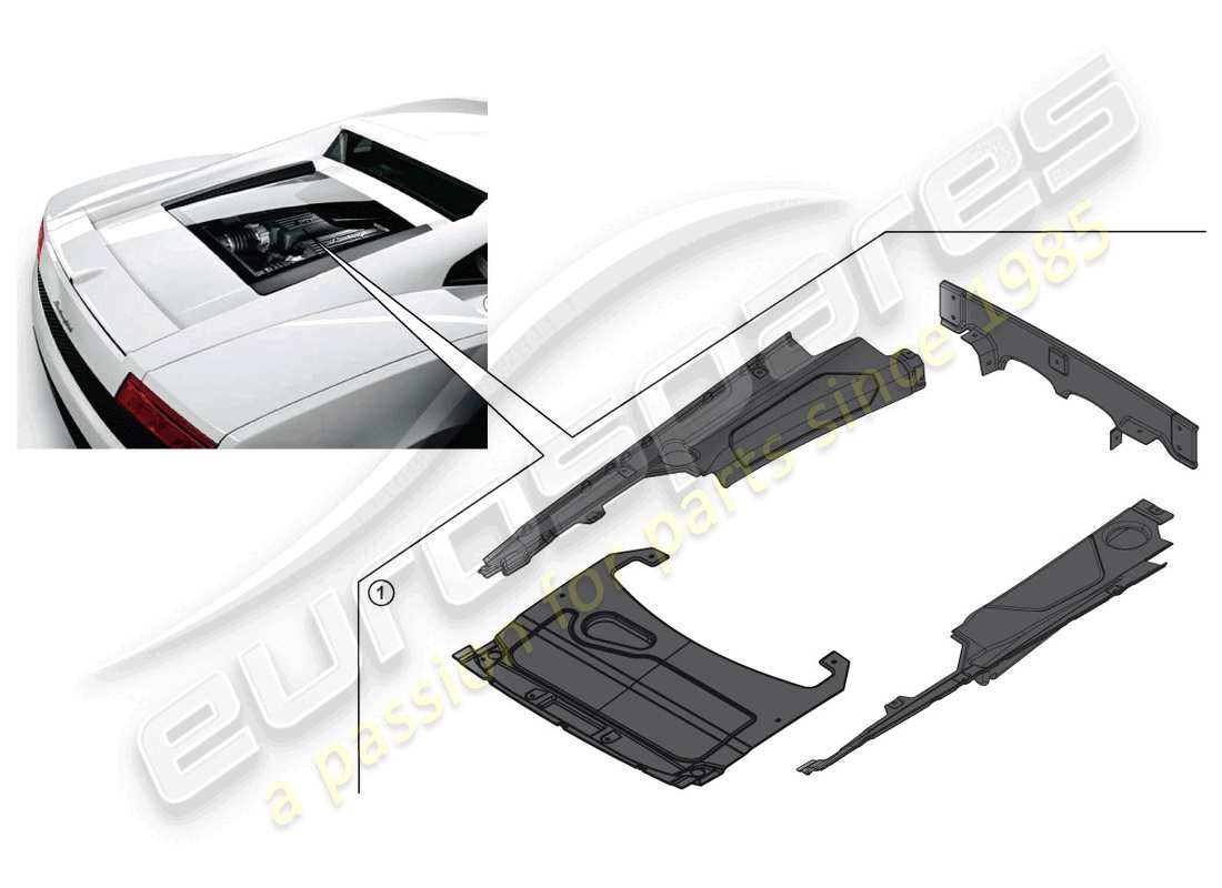 lamborghini lp570-4 sl (accessories) retrofit kit part diagram