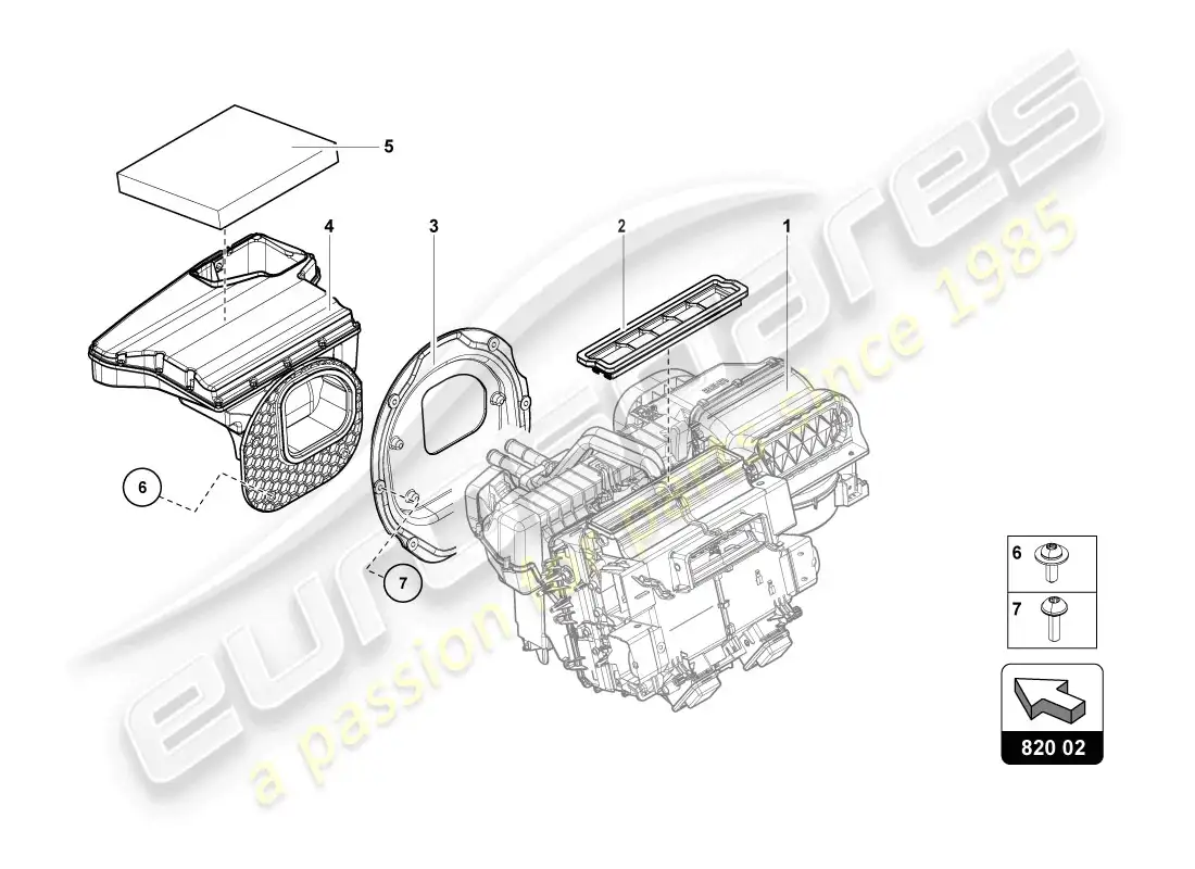 lamborghini lp720-4 coupe 50 (2014) air conditioning parts diagram