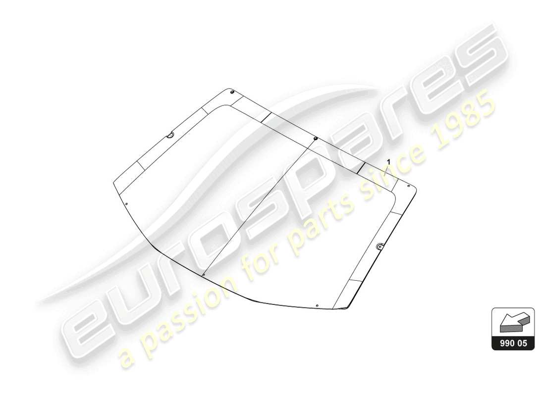 lamborghini 2017 (gt3) warm windscreen part diagram