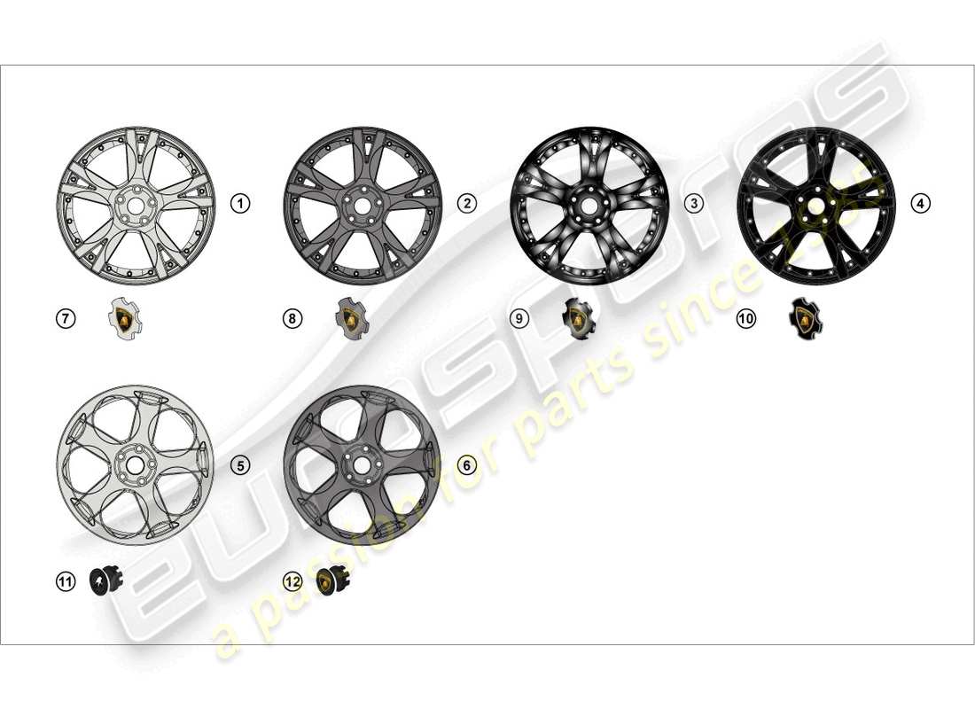 lamborghini gallardo coupe (accessories) retrofit kit part diagram