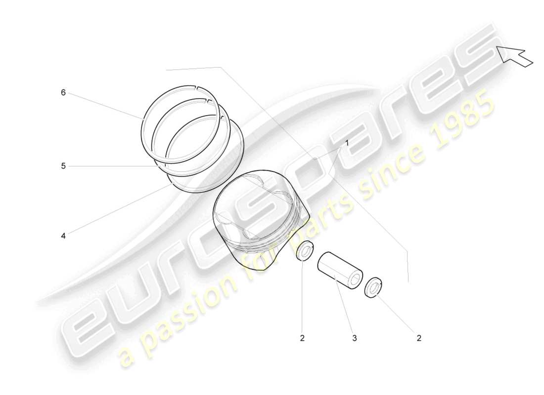 lamborghini lp560-4 spider (2012) piston part diagram