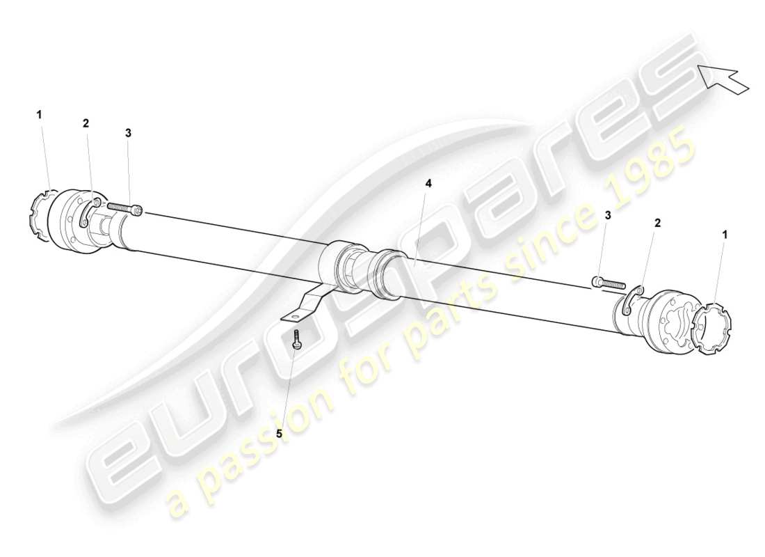 lamborghini lp550-2 spyder (2011) cardan shaft parts diagram