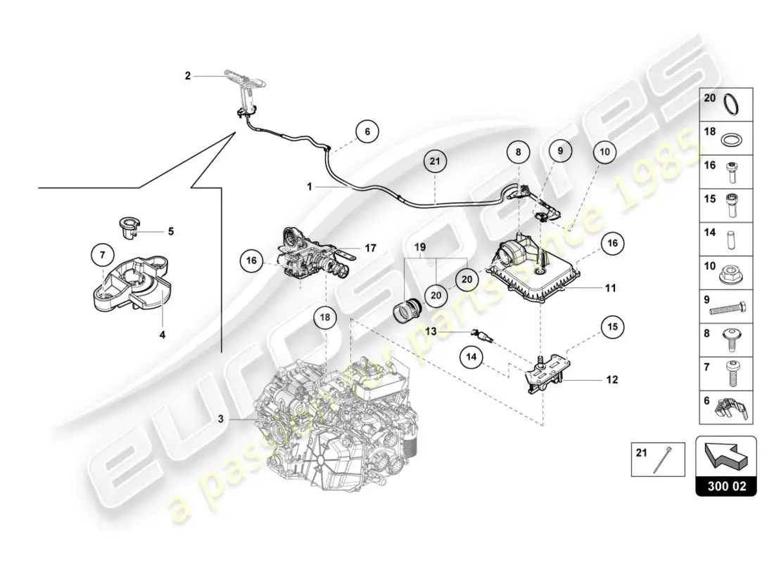 lamborghini lp600-4 zhong coupe (2015) release lever parts diagram