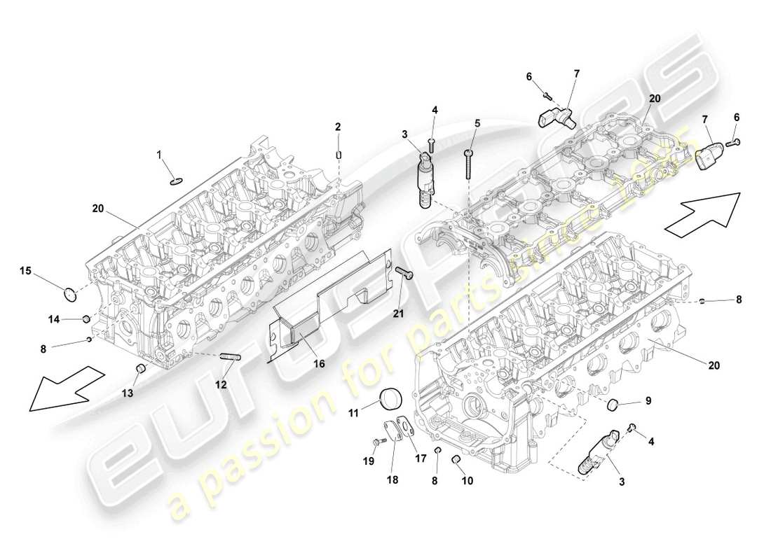 lamborghini superleggera (2008) impulse sender part diagram