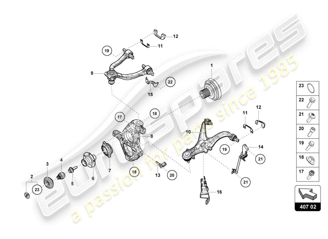 lamborghini 2021 (sto) axle shaft front part diagram