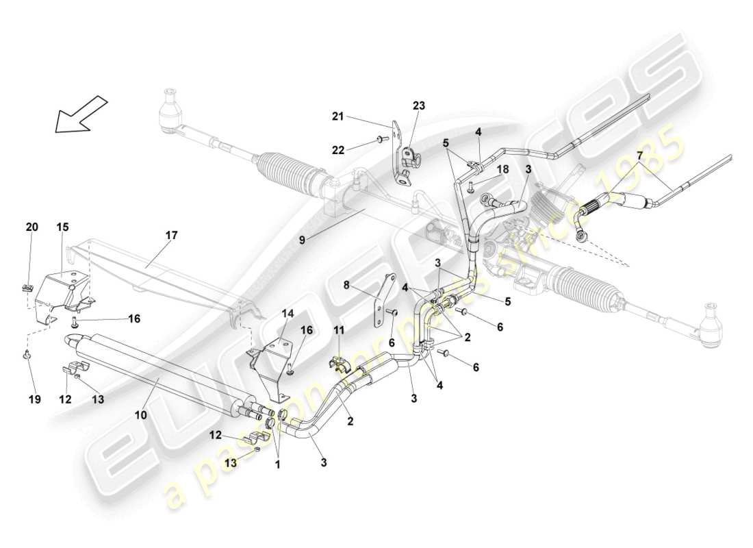 lamborghini lp550-2 spyder (2011) oil cooler parts diagram