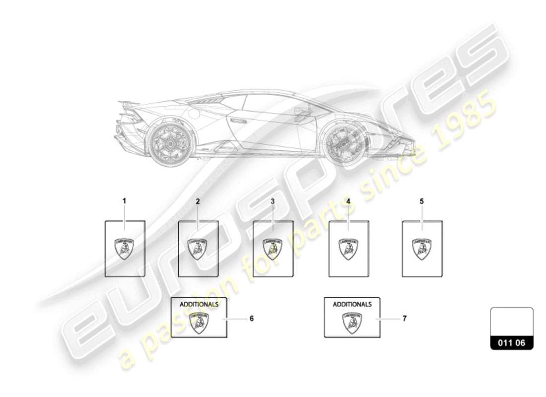 lamborghini tecnica (2023) vehicle wallet part diagram
