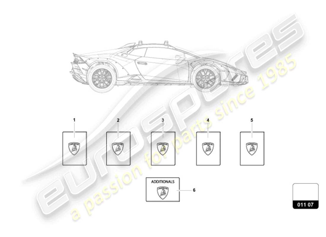 lamborghini 2024 (sterrato) vehicle wallet part diagram